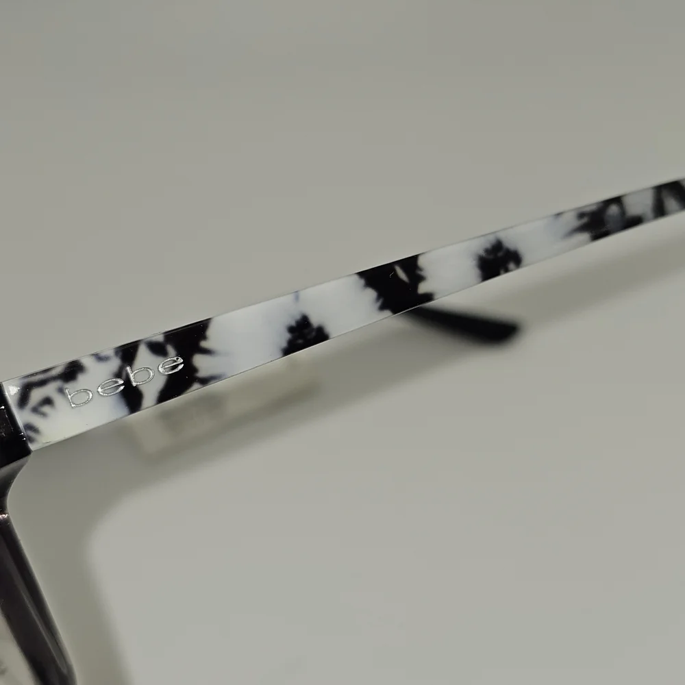 Bebe BB 4163‎ Grey Crystal Eyeglass Frames 55 17 135